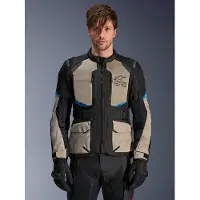 Alpinestars Giacca Andes Air Drystar Black Laurel Gray Bright Blue, Taglia: M