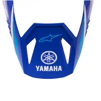 Alpinestars Visiera Yamaha S-M3 Blue White Glossy, Taglia: One Size