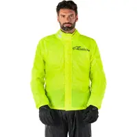 Alpinestars Giacca Hurricane Rain V2 Yellow Fluo, Taglia: XXL
