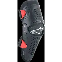 Alpinestars Ginocchiere SX-1 Ragazzo Black Red, Taglia: L/XL