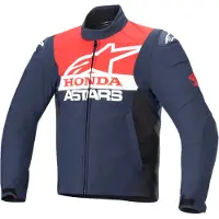 Alpinestars Giacca Softshell Honda SMX Impermeabile Night Navy Black Bright Red