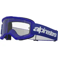Alpinestars Maschere Vision 3 Wordmark Blue Clear, Taglia: One Size