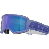 Alpinestars Maschere Vision 5 Wordmark Purple Mirror Blue, Taglia: One Size
