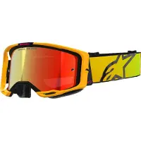 Alpinestars Maschere Vision 8 Corp Yellow Pink Mirror Red, Taglia: One Size