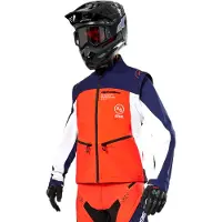 Alpinestars Giacca Softshell Lite-Dura Navy Hot Orange White, Taglia: XXL