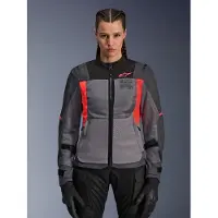 Alpinestars Giacca Stella ST-2 Air Deep Gray Dark Gray Fluo Coral