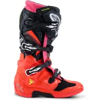 Alpinestars Stivali Tech 7 Black Red Fluo Pink Fluo