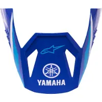 Alpinestars Visiera Yamaha S-M3 Ragazzo Blue White Glossy, Taglia: One Size