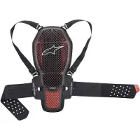 Alpinestars Paraschiena Nucleon KR-1 Cell Transparent Smoke Red Black, Taglia: XS