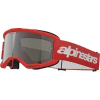 Alpinestars Maschere Vision 3 Wordmark Red Mirror Silver, Taglia: One Size