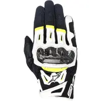 Alpinestars Guanti SMX-2 Air Carbon V2 Black White Yellow Fluo