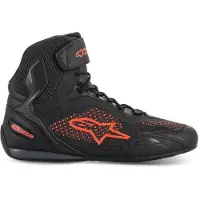 Alpinestars Scarpe Faster-3 Rideknit Black Red Fluo