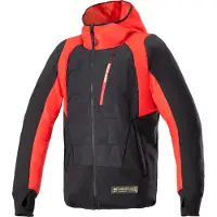 Alpinestars Giacca Con Cappuccio MO.ST.EQ Hybrid Black Flame Red