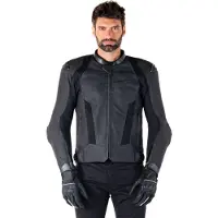 Alpinestars Giacca In Pelle Missile V3 Airflow Black Black, Taglia: 50
