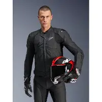 Alpinestars Giacca In Pelle Dusk Black, Taglia: 52