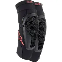 Alpinestars Ginocchiere Bionic Flex Black Red, Taglia: L/XL