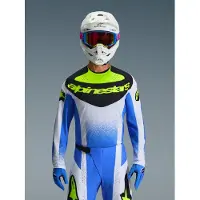 Alpinestars Maglia Techstar Knif 2026 Ucla Blue Black Yellow Fluo