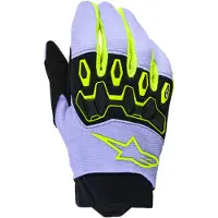 Alpinestars Guanti Full Bore V2 Ragazzo E Bambino Purple Yellow Fluo, Taglia: XS