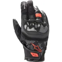 Alpinestars Guanti SMX Z Drystar Black Red Fluo, Taglia: XL