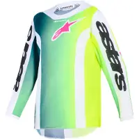 Alpinestars Maglia Fluid Portl Ragazzo 2026 Green White Black