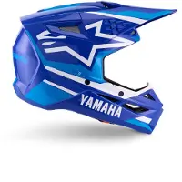 Alpinestars Casco Yamaha S-M3 ECE 22.06 Blue White Glossy, Taglia: XXL