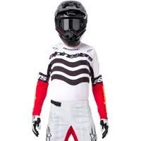 Alpinestars Maglia Techstar Deep Edizione Limitata Black White High Red