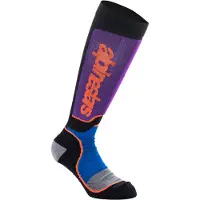 Alpinestars Calzini MX Plus Black Royal Blue Purple