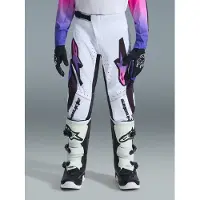 Alpinestars Pantaloni Supertech Vista Ragazzo 2026 White Purple Black, Taglia: 22