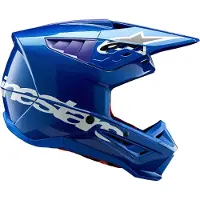Alpinestars Casco S-M5 Corp ECE 22.06 Blue Glossy, Taglia: XXL