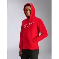 Alpinestars Felpa Con Cappuccio Ageless V3 Red White, Taglia: XL