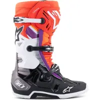 Alpinestars Stivali Tech 10 Black Red Fluo Orange Fluo Wht