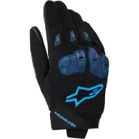 Alpinestars Guanti SP X 1 Black Blithe Blue, Taglia: XXL