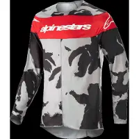 Alpinestars Maglia Racer Tactical 2023 Cast Gray Camo Mars Red