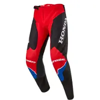 Alpinestars Pantaloni Honda Racer Iconic Bright Red Black White, Taglia: 36