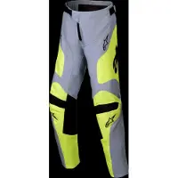 Alpinestars Pantaloni Racer Veil Ragazzo 2025 Gray Yellow Fluo, Taglia: 24
