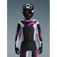 Alpinestars Maglia Fluid Grid 2026 Black Light Gray Purple, Taglia: XL