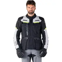 Alpinestars Giacca Bogotá Pro Drystar Black Ice Gray Yellow Fluo, Taglia: XL