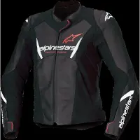 Alpinestars Giacca In Pelle Stella Faster V3 Black White Fluo Coral, Taglia: 40