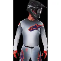 Alpinestars Maglia Supertech Lipan 2025 Gray Orange Fluo