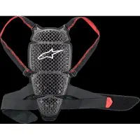 Alpinestars Protezione Nucleon Kr-Cell Smoke Black Red, Taglia: XS