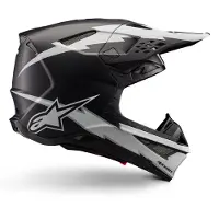 Alpinestars Casco Supertech M10 Ampress ECE 22.06 Black White Matt