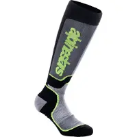 Alpinestars Calzini MX Plus Black Gray Yellow Fluo