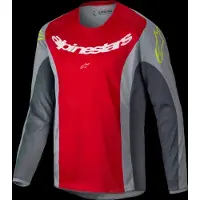 Alpinestars Maglia Racer Melt Ragazzo 2025 Bright Red Gray