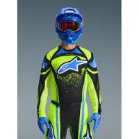 Alpinestars Maglia Techstar Nomur 2026 Dk Navy Yllw Fl Ucla Blue