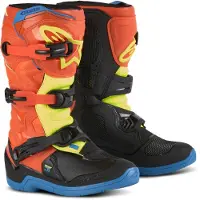 Alpinestars Stivali Tech 3S Ragazzo Orange Fluo Enamel Blue Yel Fl