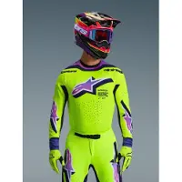 Alpinestars Maglia Supertech Vista 2026 Yellow Purple Black, Taglia: XL