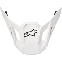 Alpinestars Visiera S-M7 Solid White Glossy, Taglia: One Size