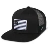 Alpinestars Cappello Flag Flat Trucker Black Black, Taglia: One Size