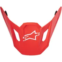 Alpinestars Visiera S-M7 Core Red Glossy, Taglia: One Size