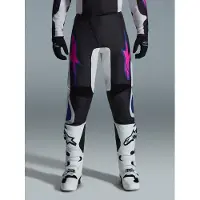 Alpinestars Pantaloni Fluid Grid 2026 Black Light Gray Purple, Taglia: 32
